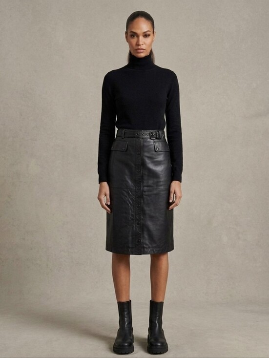 Dkny Dresses & Skirts - Vintage DKNY | Leather Utility Skirt
